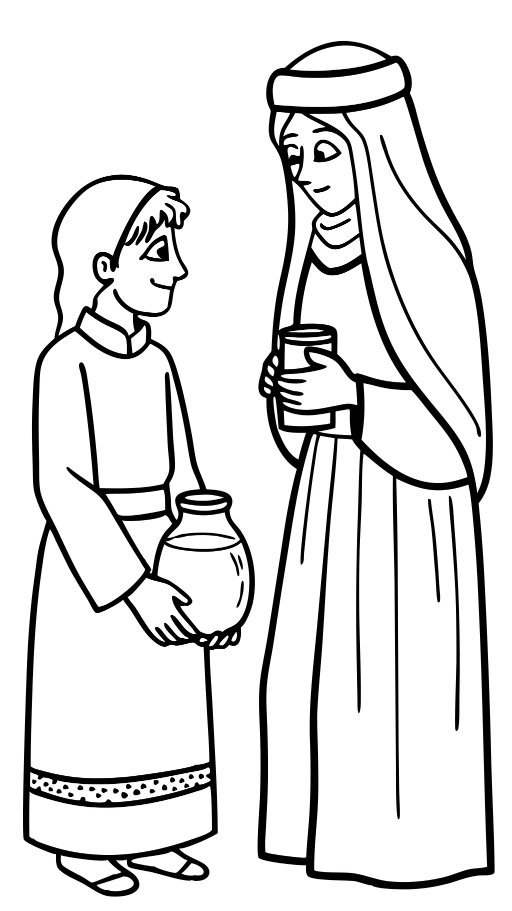 elijah and the widow coloring page